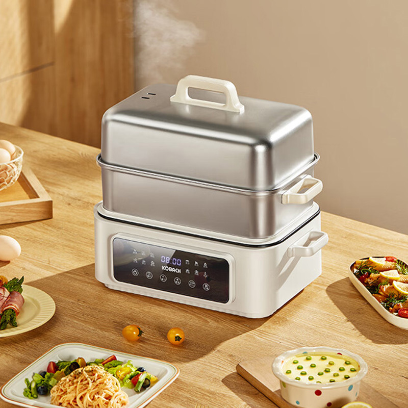 康巴赫电蒸锅12L上蒸下煮一锅多用KBH-DDZ1102高清大图