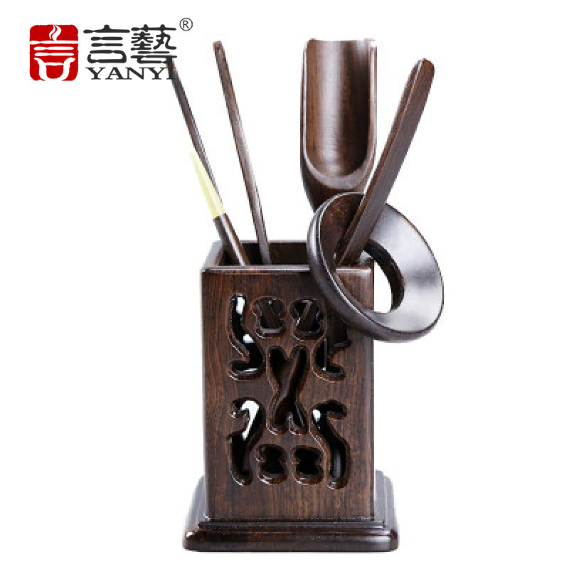 言艺(yanyi) 功夫茶具茶道配件-吹影镂尘(茶道六君子)