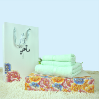 金杭竹纤维毛浴巾三条装