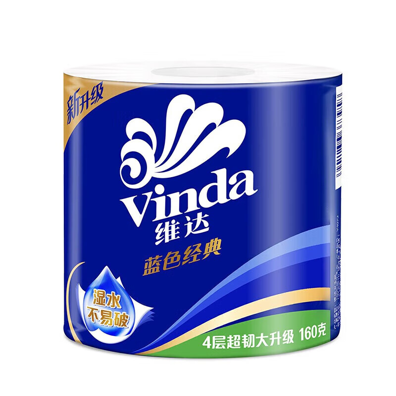 维达 维达超韧有芯卷纸1600克 每提10卷*2提(新老包装随机发货)高清大图