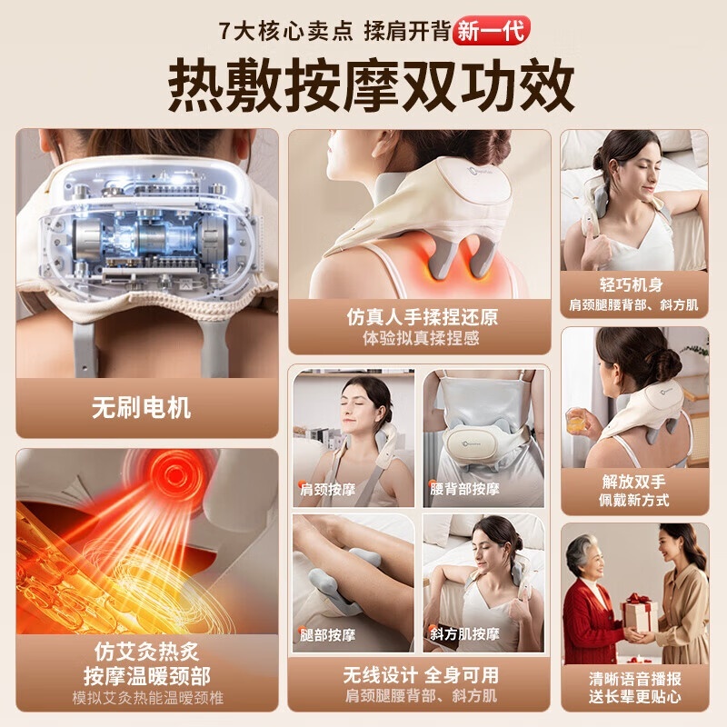wayourcare安又可颈椎按摩仪F22高清大图