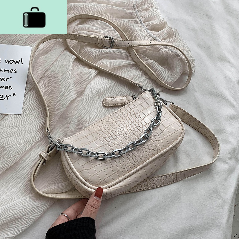网红小包包质感女包2020流行新款高级感链条斜挎包百搭时尚腋下包NEWLAKE高清大图