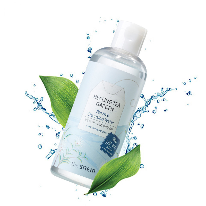 韩国 得鲜(the saem)舒缓茶园茶树卸妆水 (茶树)300ml 补水保湿 深层清洁 安全不刺激