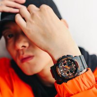 卡西欧(CASIO) 手表男 G-SHOCK系列日韩品牌防水运动个性手百搭时尚男士石英腕表GA-100