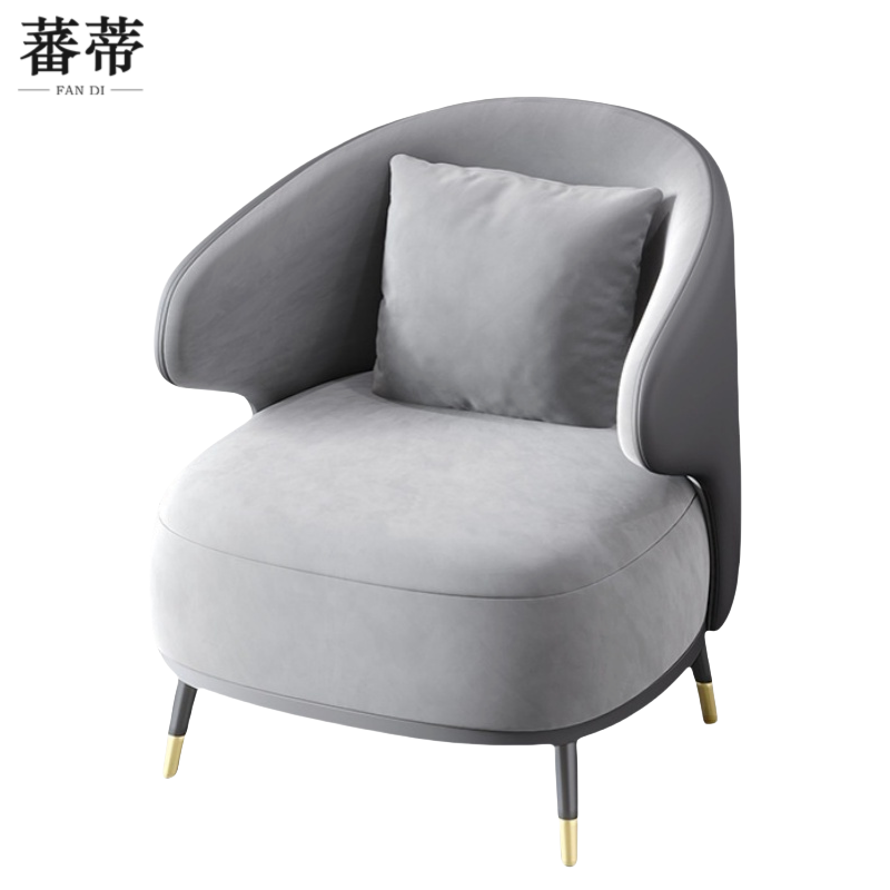 蕃蒂沙发椅灰色 个高清大图