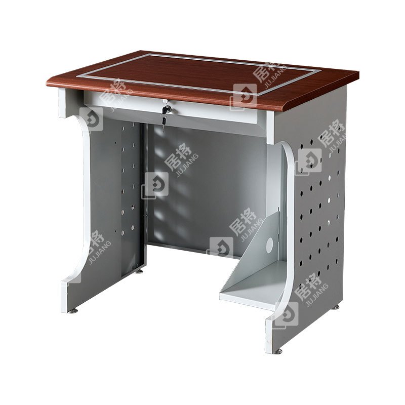 居将 JJ4012431 隐藏式翻转电脑桌培训桌教室机房多媒体学习桌办公桌D款单人位