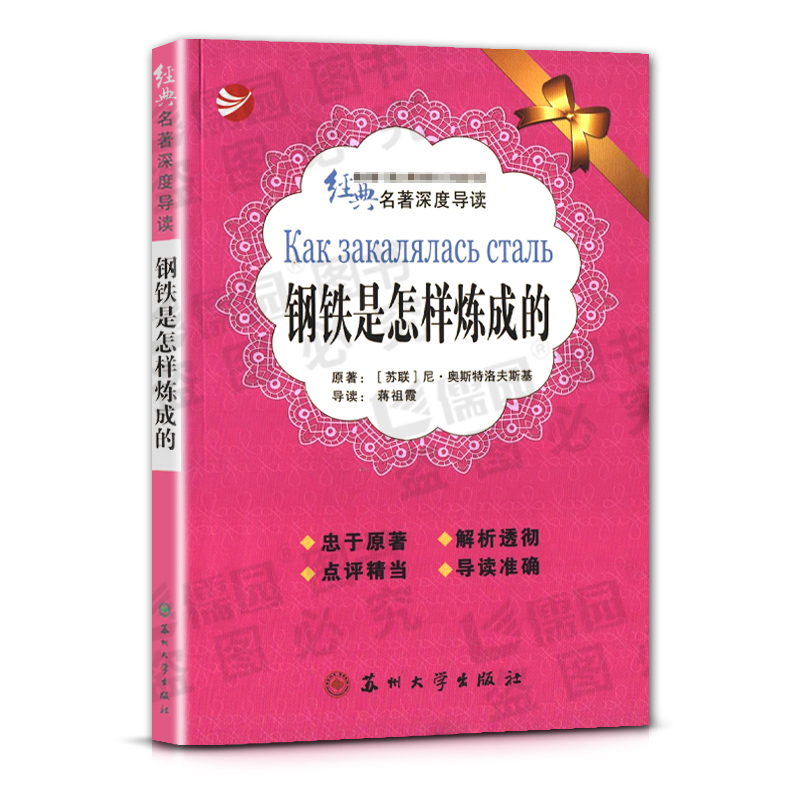 钢铁是怎样炼成的 [正版]经典名著深度导读钢铁是怎样炼成的原著尼奥斯特洛夫斯基语文课程标准书目忠于原著解析透彻点评精当导