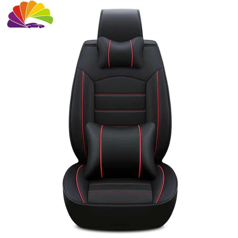舒适主义奥迪A4L/Q5/Q3/Q2L/A3汽车坐垫四季通用座套全包座椅套全包围座垫 标准版/纯黑色(全皮款)