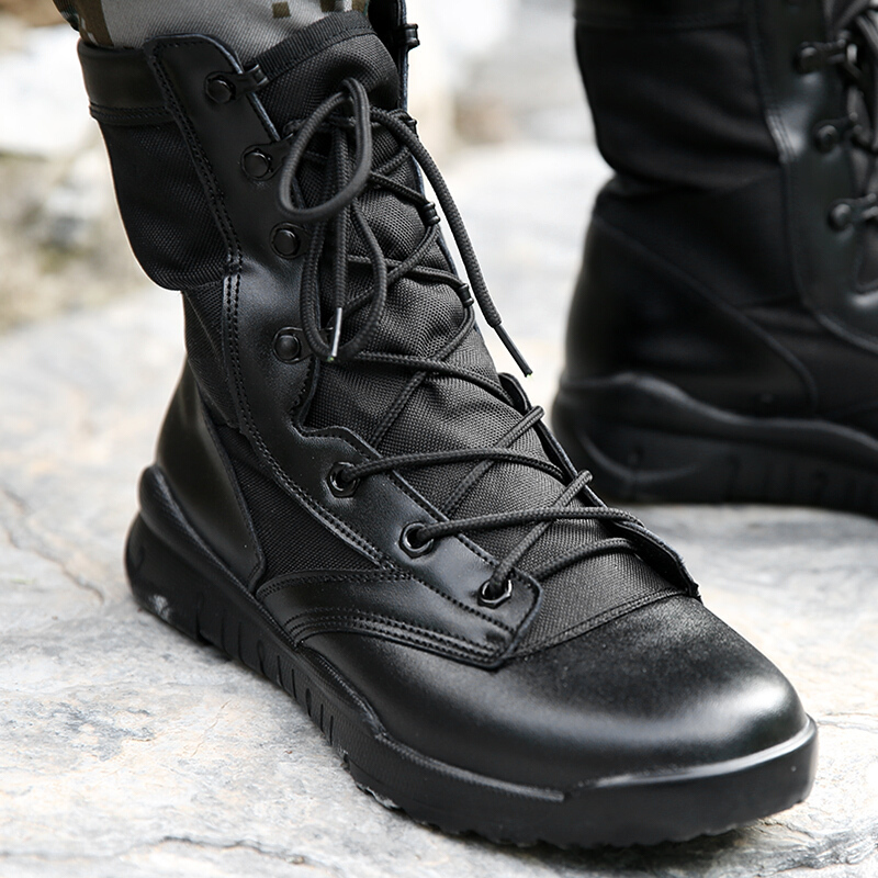 兵行者武作战靴战术夏季军鞋作训鞋体能鞋男靴军迷用品高帮轻盈透气
