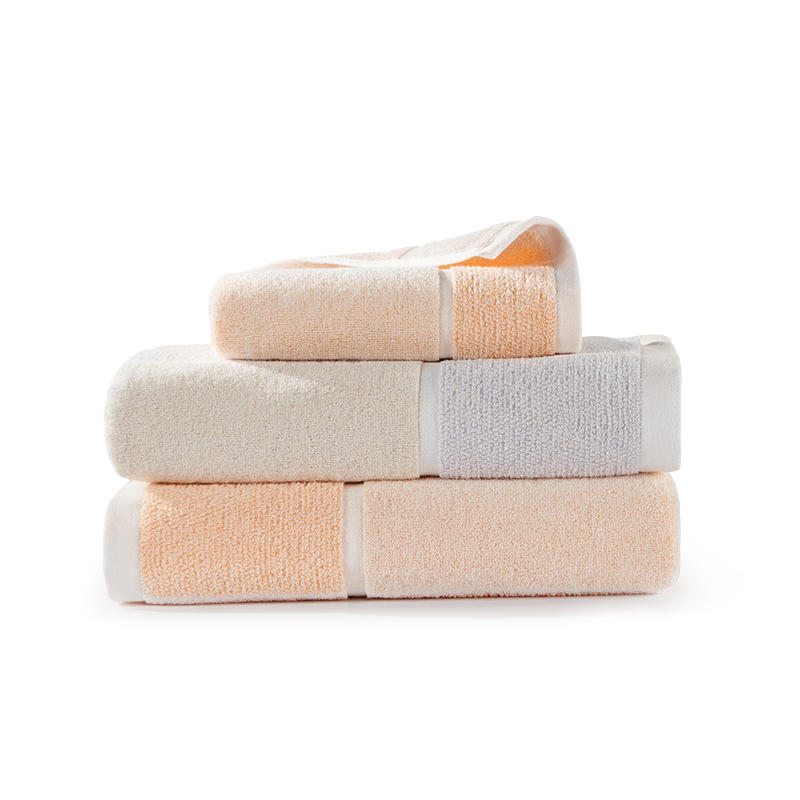 洁玉 秋水毛巾单条礼盒装 J0702-A 桔色高清大图