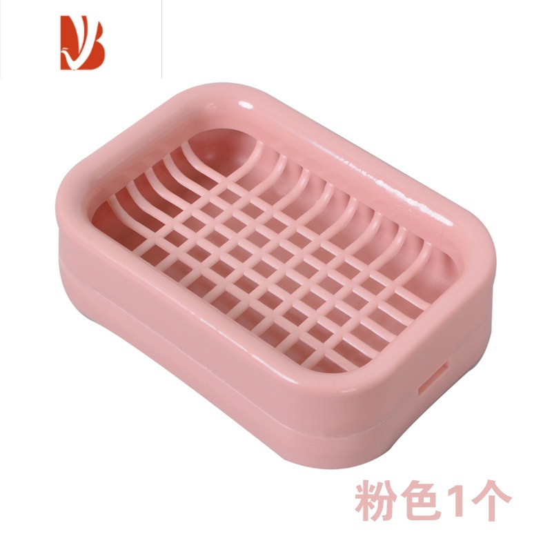 三维工匠网格双层沥水加厚肥皂盒一只 双层沥水加厚肥皂盒1只(建议下2盒肥