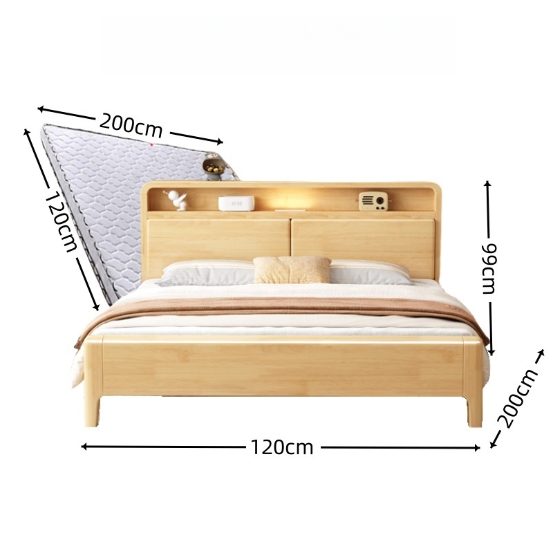 豫龙都 床+床垫1.2m 张高清大图