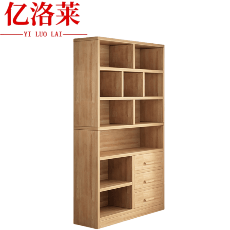 亿洛莱 三抽书柜 80*30*180cm 个高清大图