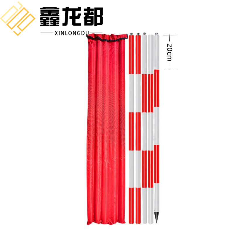 鑫龙都 测量杆红白花杆5米个