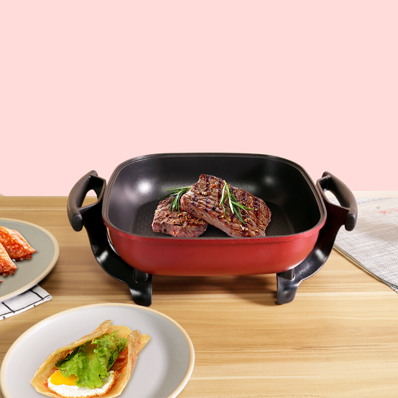 炊大皇电烧烤两用锅多用途不粘锅电热锅t30火锅
