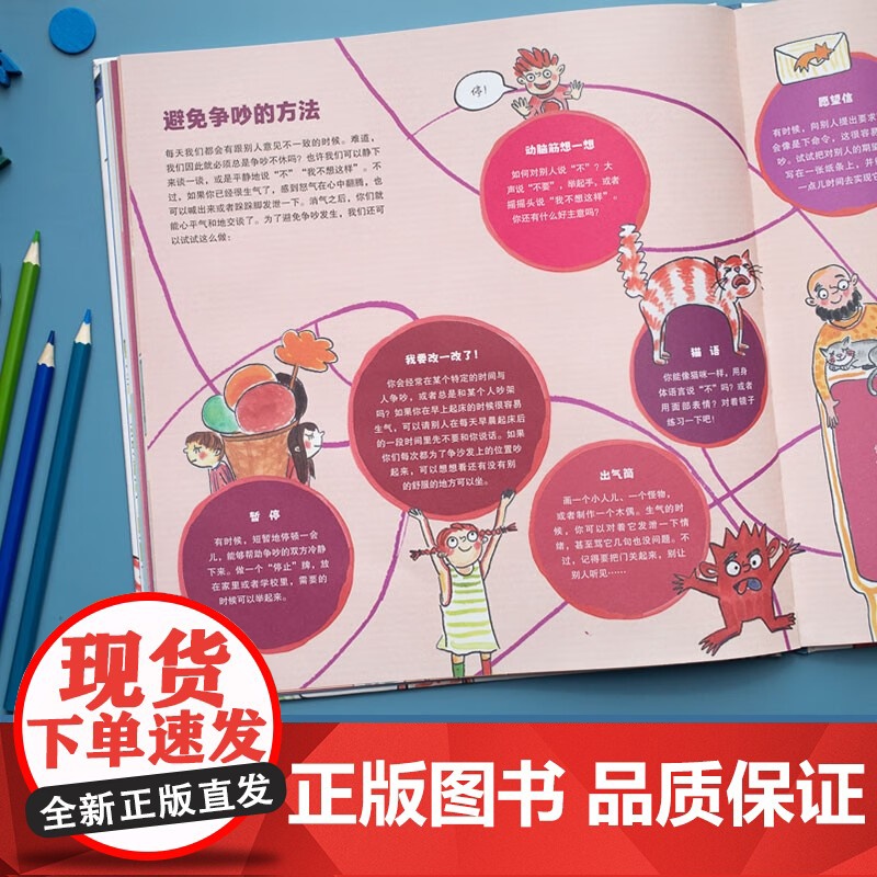 吵架了怎么办 学会 科学争吵 是为了不再争吵 帮助孩子正确理解 面对和化解争吵的终极指南 4-8岁 桑德拉·格林 著 绘高清大图