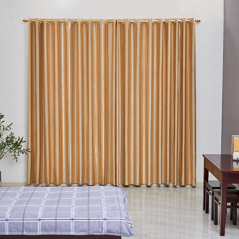 比韩卧室遮光隔热客厅出租房遮阳布罗马杆窗帘定制