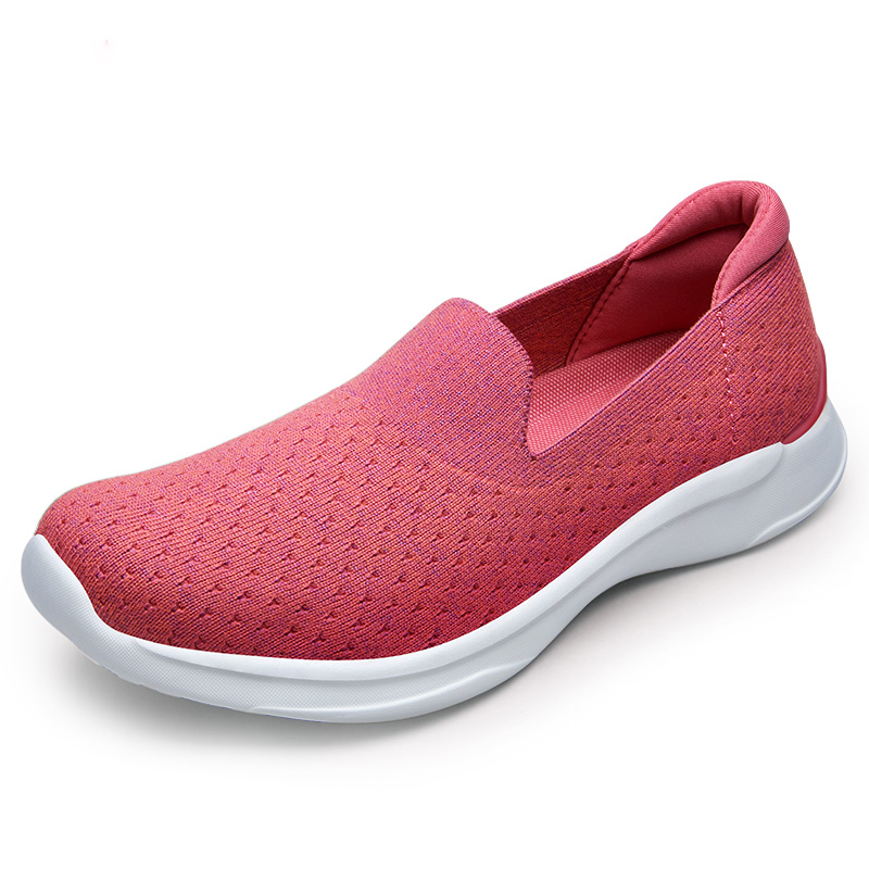 足力健女士圆头单鞋20106-3 足力健老人鞋秋季妈妈鞋软底舒适布鞋女