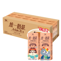 统一奶茶巧克力口味饮料250ml*24盒整箱 可爱星期版