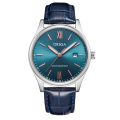ORSGA手表男简约男士手表防水日历时尚休闲商务学生男表石英表腕表1131G 蓝皮带银壳蓝面