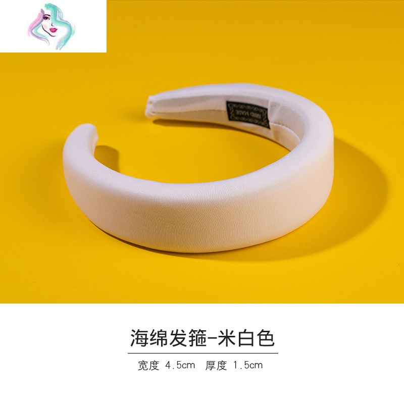 网红欧美粗发卡女紫色蓝色红色复古法式发捆头箍头饰夹