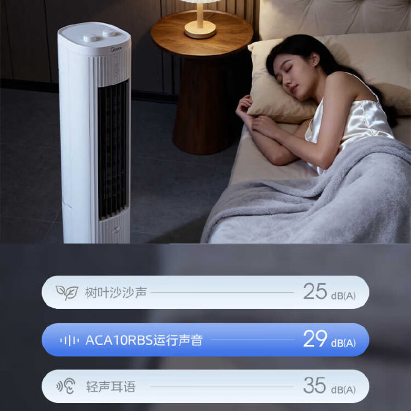 美的(Midea) ACA10RBS( 冰山) 风扇 冷风扇 家用空调扇 移动风扇多功能 塔式电风扇加湿塔扇高清大图
