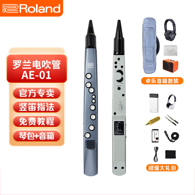 Roland罗兰AE01电吹管新型电子萨克斯初学者成人老年人电子管乐