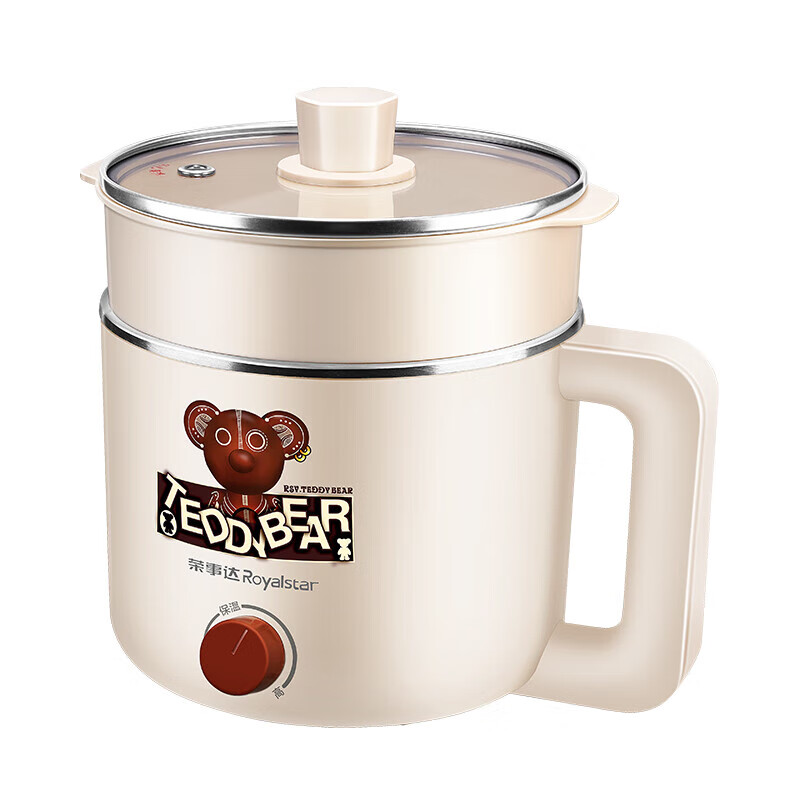 荣事达(Royalstar)RHG-MN15PJ多用途电煮锅家用学生小电锅电火锅 蒸煮一体蒸屉电蒸锅不锈钢高清大图