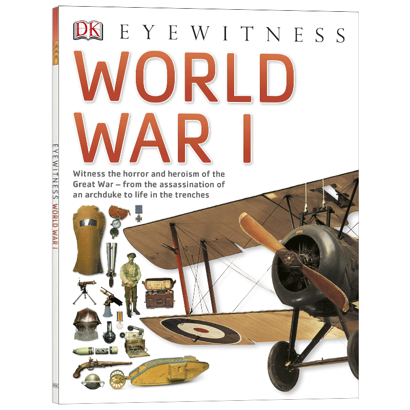 恐龙 [正版]目击者系列 第一次世界大战 英文原版 World War I Eyewitness DK Eyewitne