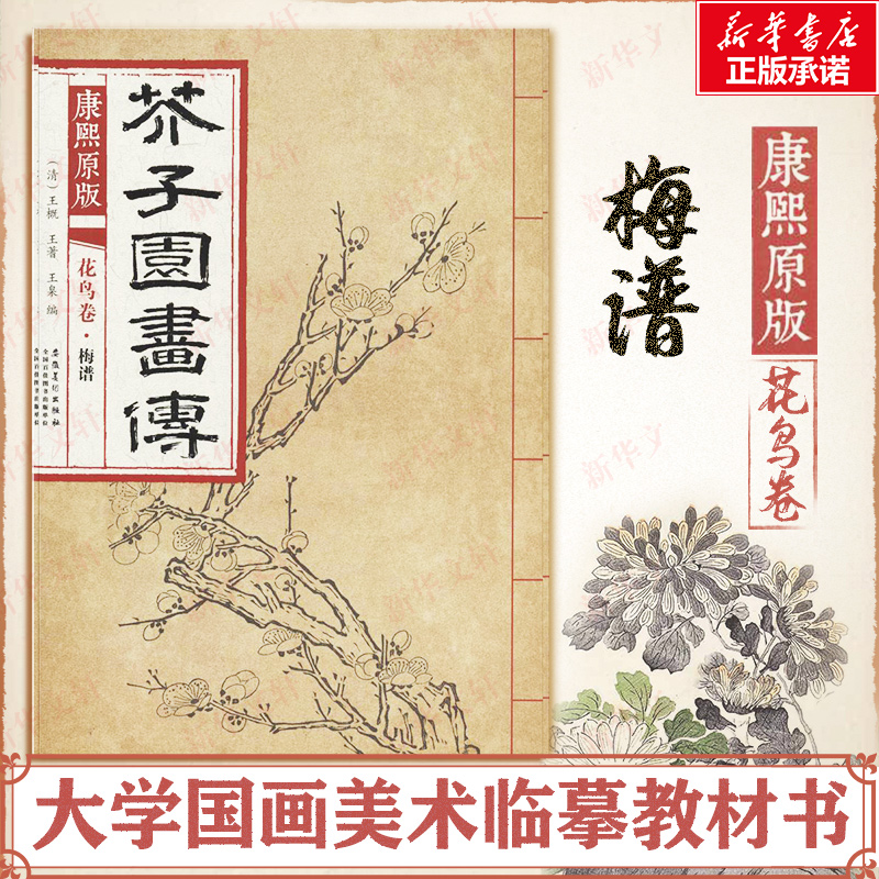 [M]康熙原版芥子园画传.花鸟卷.梅谱-9787539861265高清大图