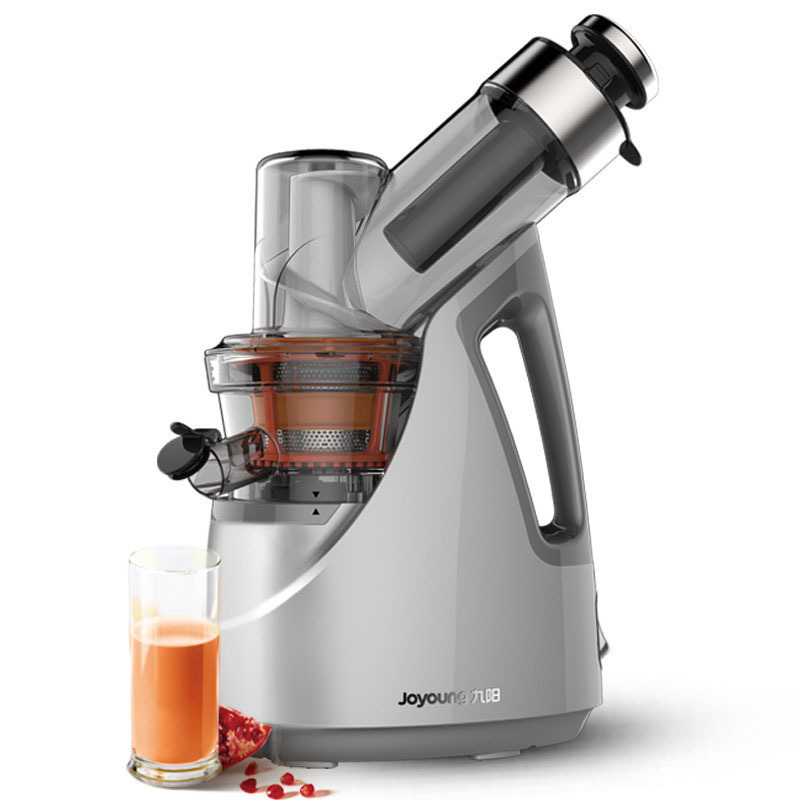 九阳joyoung榨汁机大口径干湿分离慢速揉取原汁机果汁机jyzv8银色