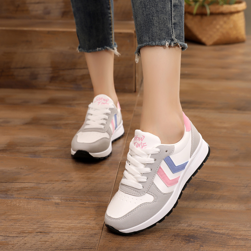 婕秘秋冬初中生女童韩版运动鞋女学生平底轻便单鞋内增高休闲跑步棉鞋