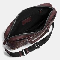 COACH蔻驰 新品牛皮男士时尚拉链式商务休闲斜挎包 单肩包 精品男包 71798