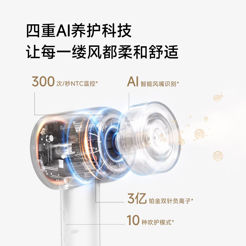 追觅韶光G30 PRO吹风机家用 大功率负离子吹风筒 精华弹护发电吹风甄选礼盒 [护发升级]苍穹灰高清大图