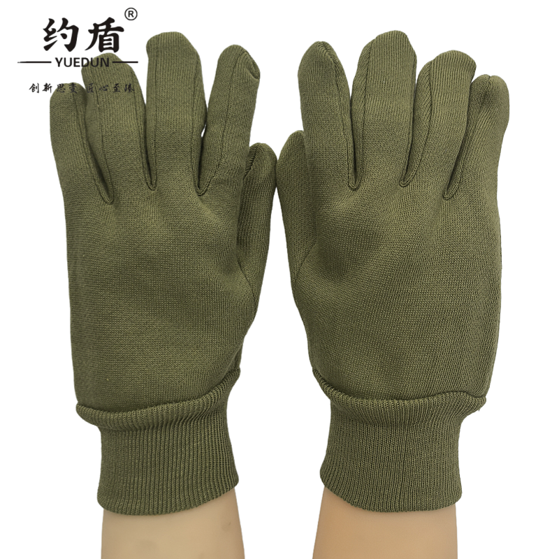 约盾 加绒加厚保暖绒布手套 FYI007/双高清大图