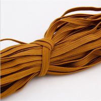 彩色松紧带橡皮筋弹力带子可调节裤子松紧带手工diy橡筋绳子辅料|扁0.6CM咖啡色(10米一把)