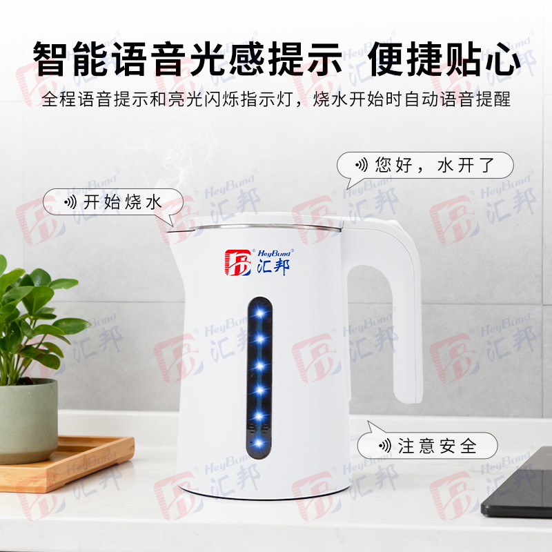 汇邦 智能语音闪光水壶 HB-8818高清大图