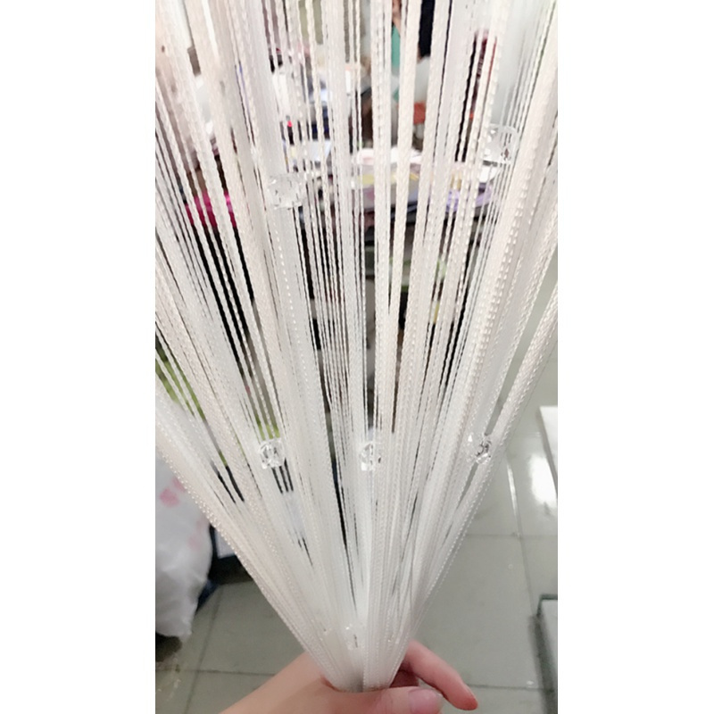美帮汇挂帘隔断帘线帘水晶流苏珠帘房间装饰帘子客厅院成品窗帘高清大图