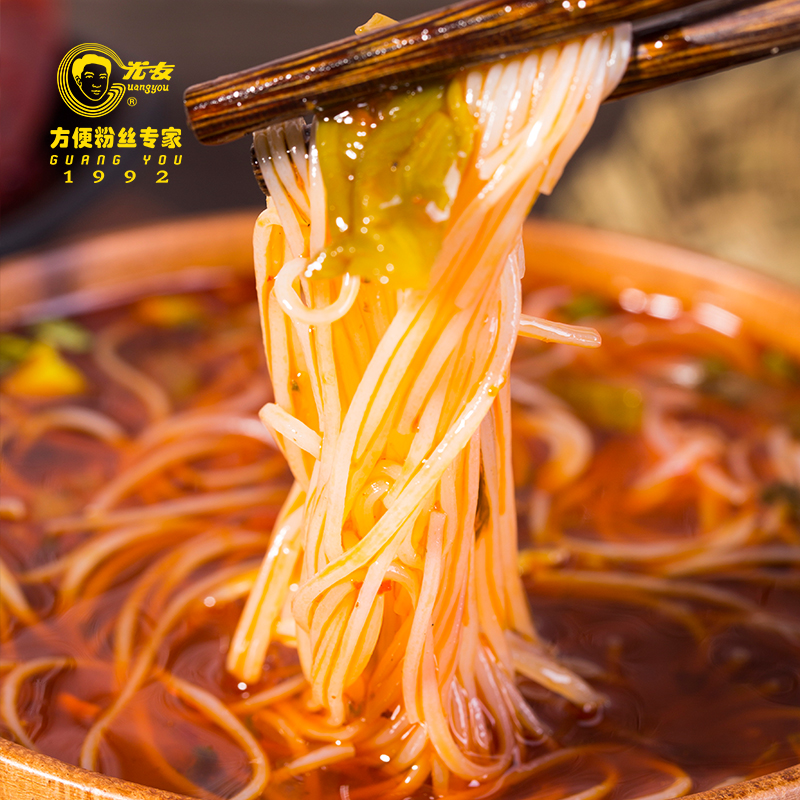 光友 绵阳米粉 (牛肉味 )135g*12碗/箱 四川特产方便速食 米粉高清大图