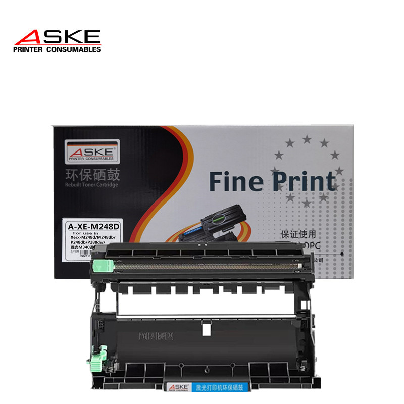 ASKE PRINTER CONSUMABLES激光打印机黑色硒鼓A-XE-M248D高清大图