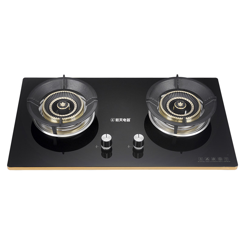 航天电器hz395燃气灶具煤气灶天燃气灶家用台嵌两用钢化玻璃灶聚能