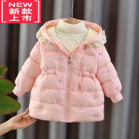 可莉允女童冬装棉衣棉服2022新款小童秋冬棉袄洋气女孩连帽冬季加厚外套