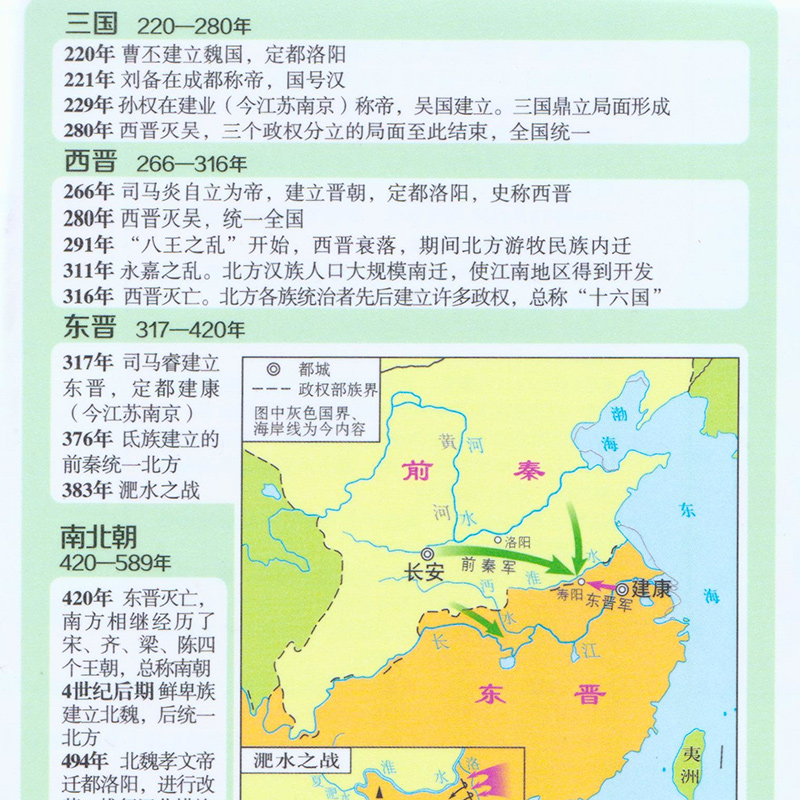 [正版]新版 中国历史大事年表双面桌面阅读桌垫鼠标垫中国历史初高中一二三学生通用学习工具书防水便捷三合一小尺寸撕不烂地高清大图