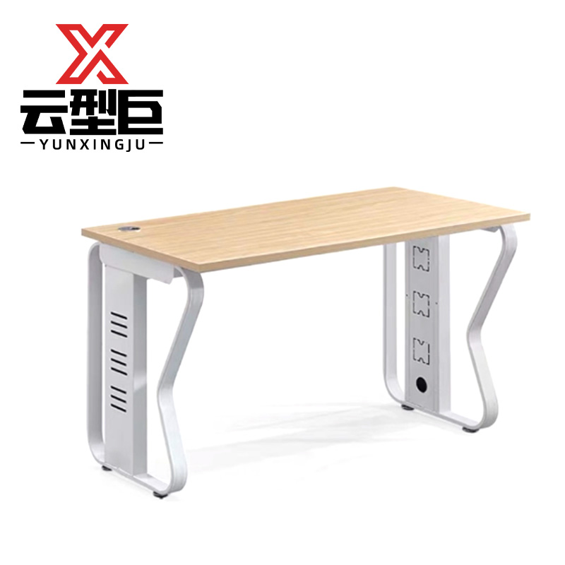 云型巨 单人工位桌椅 120*60*75cm 套高清大图