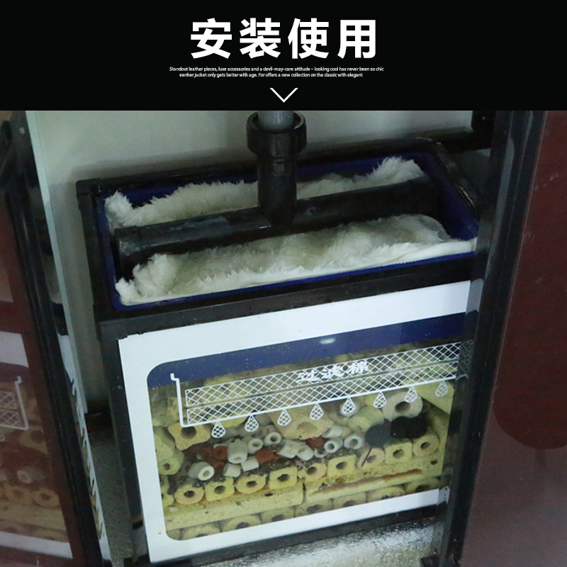 鱼缸过滤棉干湿分离鱼缸魔毯水族箱加厚高密度毛毯生化棉过滤材料高清大图