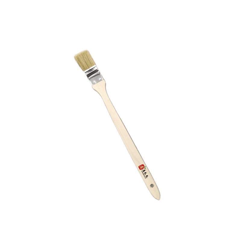 老房太太 加长柄弯头猪毛刷 1.5寸 机床清洁毛刷 暖气管道刷 木柄油漆刷 F14/把高清大图