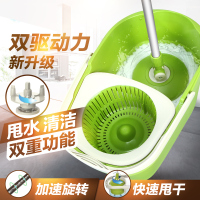 茶花C70001旋转拖把桶手压式拖把桶套装 二代飞炫拖(双驱动)