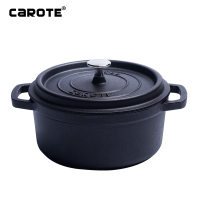 卡罗特(Carote)珐琅铸铁锅 炖锅 煲汤锅 家用多功能焖烧锅 加厚 电磁炉通用24cm