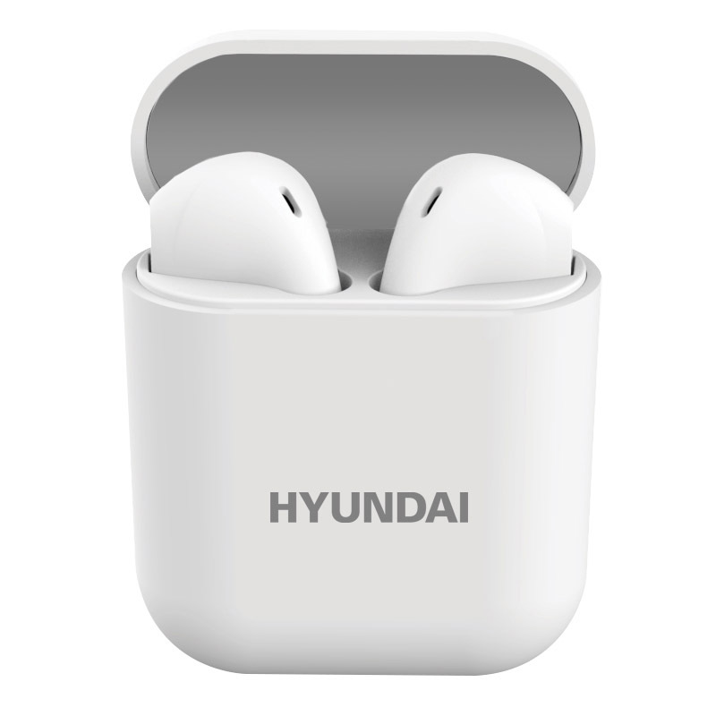 现代HYUNDAI -TWS蓝牙耳机真无线双耳运动耳机i12 白色