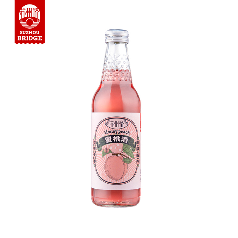 苏州桥米酒糯米酒国潮风6度低度酒甜酒酿蜜桃经典酒325ml